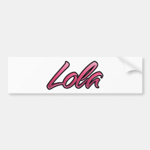 Lola faded rosa Aufkleber Sticker Bildekal