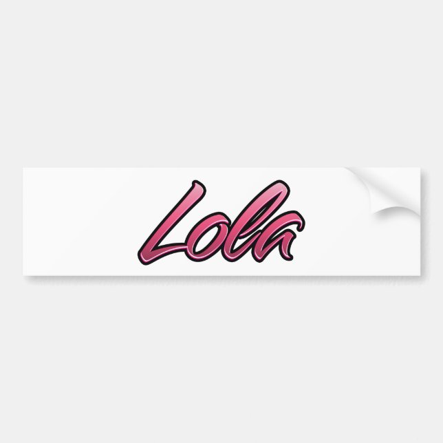 Lola faded rosa Aufkleber Sticker Bildekal (Framsidan)