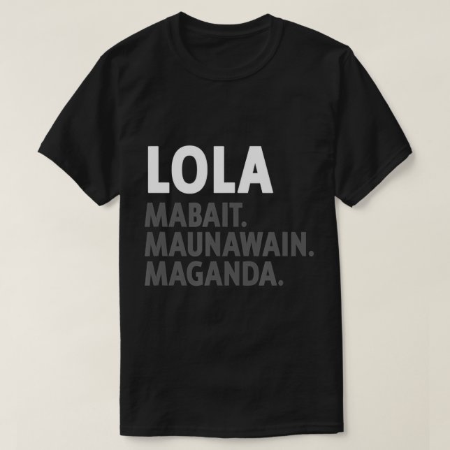 Lola Filipino Grandma - Funny Filipino T-Shirt (Design framsida)