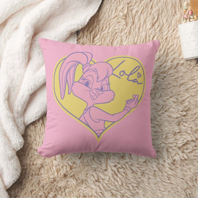 Lola Heart Namnteckning Kudde (Filt)