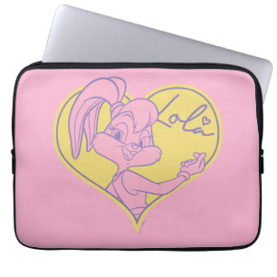 Lola Heart Namnteckning Laptop Fodral