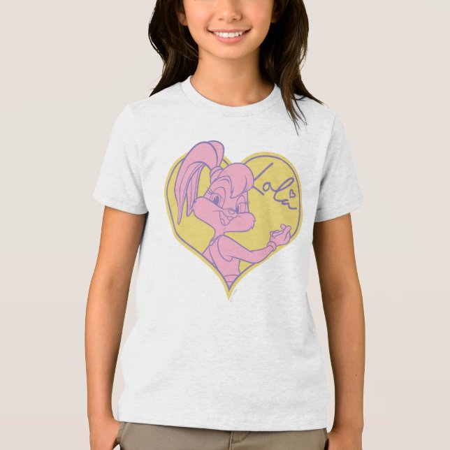Lola Heart Namnteckning T Shirt (Framsida)
