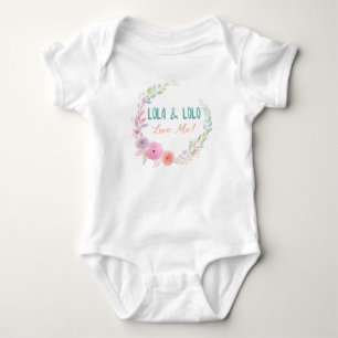 Lola & Lolo älskar mig den blom- kranen T Shirt