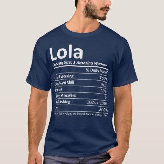 LOLA Nutrition Personlig Namn Funny jul T Shirt