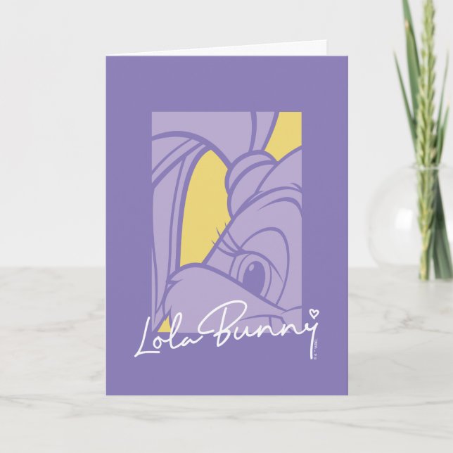 Lola Porträtt Autograph Kort (Framsida)