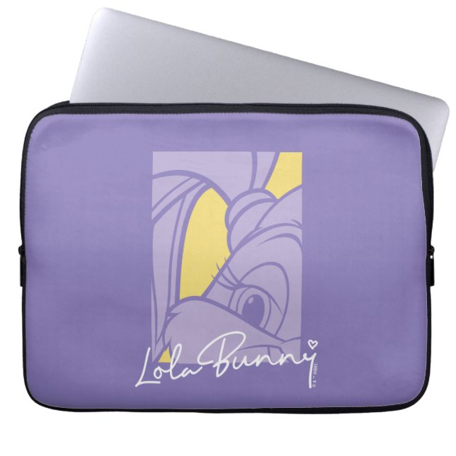 Lola Porträtt Autograph Laptop Fodral (Framsidan)