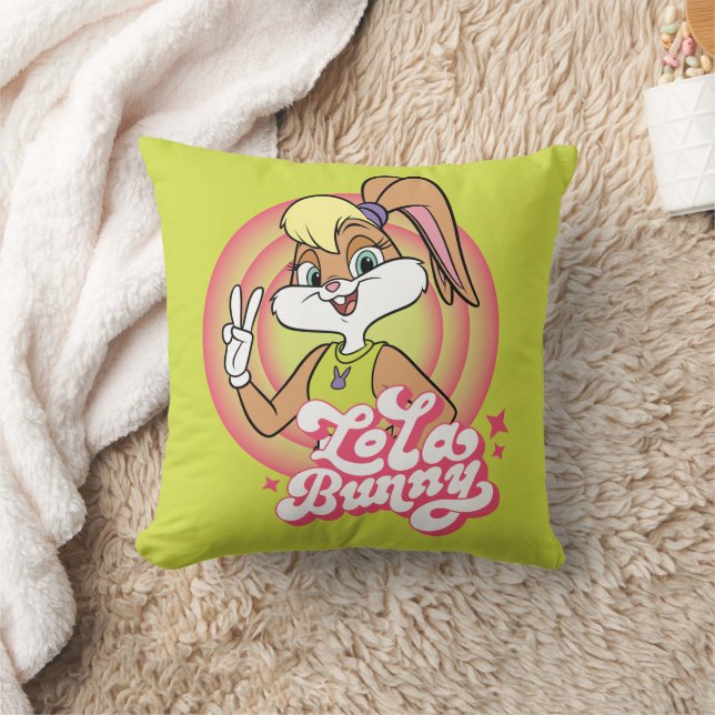 Lola Retro LOONEY TUNES™ Ringar Kudde (Filt)