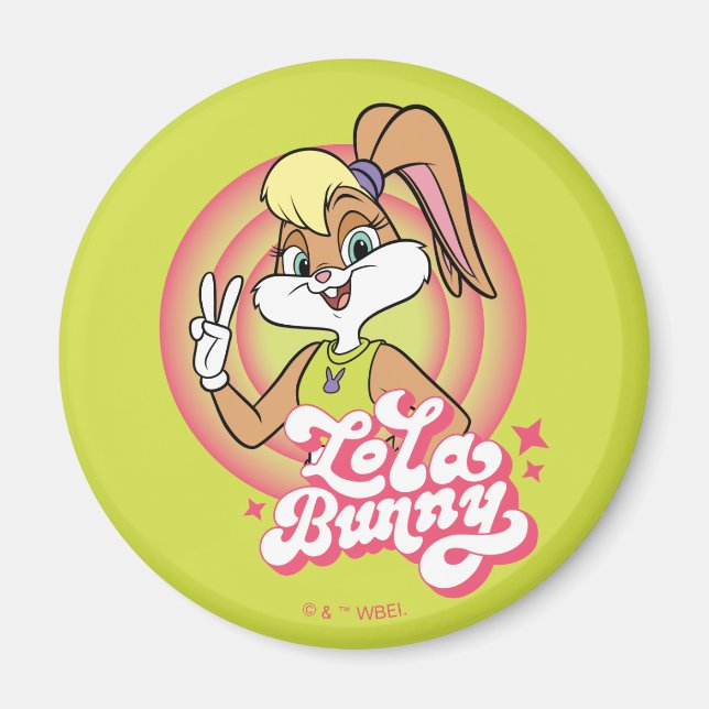 Lola Retro LOONEY TUNES™ Ringar Magnet (Framsidan)