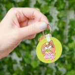 Lola Retro LOONEY TUNES™ Ringar Nyckelring<br><div class="desc">Lola i den ikoniska Looney Tunes Ringar! Den här öga-infångande designen har Lola Bunny ge ett lekfullt fredstecken mot en djärv, färgstark bakgrund. Hennes ikoniska stil och "Lola Bunny"-bokstäverna gör detta till ett måste för varje Looney Tunes fläkt. Anpassa din Zazzle-växel - från klädesplagg till telefonväska - med den här...</div>
