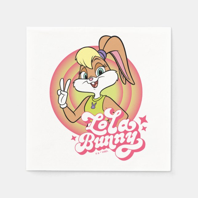 Lola Retro LOONEY TUNES™ Ringar Pappersservett (Framsidan)