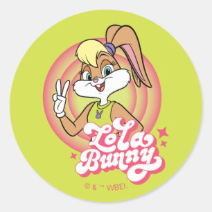 Lola Retro LOONEY TUNES™ Ringar Runt Klistermärke