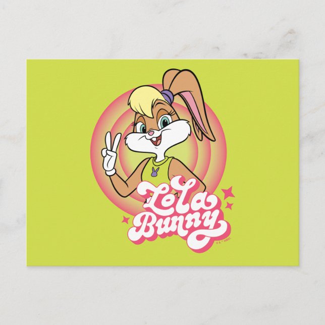Lola Retro LOONEY TUNES™-ringar Vykort (Framsida)