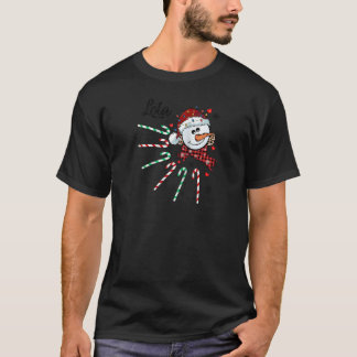 Lola Snögubbe Candy cane jul Julafton Funny Ragla T Shirt