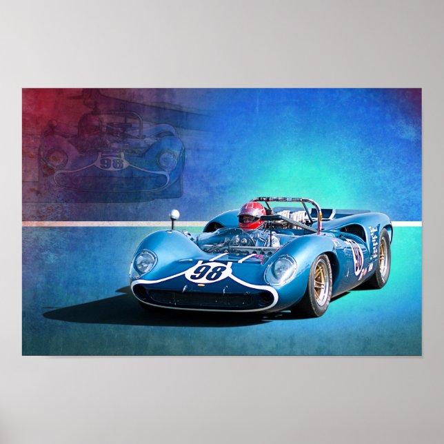 Lola T70-Poster Poster (Framsidan)