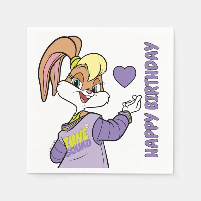 Lola TUNE SQUAD™ Varsity Heart Pappersservett (Framsidan)