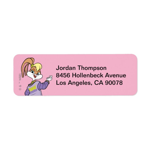 Lola TUNE SQUAD™ Varsity Heart Returadress Etikett (Framsidan)