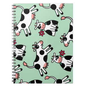 Lolailo 22 Flower Power Cow Anteckningsbok