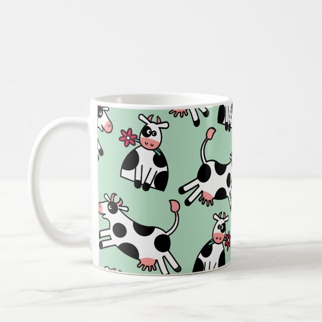 Lolailo 22 Flower Power Cow Kaffemugg (Vänster)