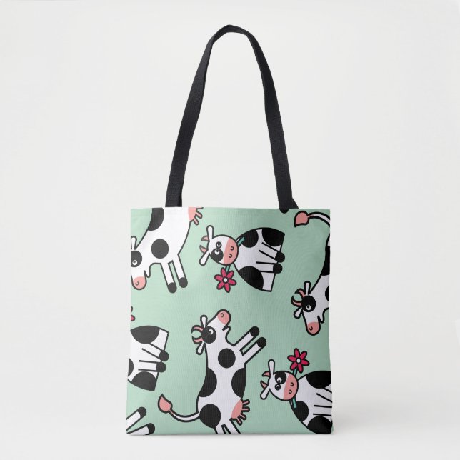 Lolailo 22 Flower Power Cow Tygkasse (Framsida)