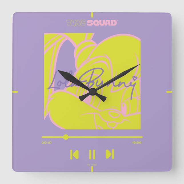 Lolas musikspelare fyrkantig klocka (Framsida)