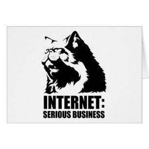 lolcat internet är den allvarliga affären hälsningskort
