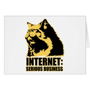 lolcat internet är den allvarliga affären hälsningskort