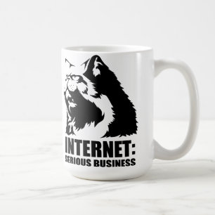 lolcat internet är den allvarliga affären kaffemugg