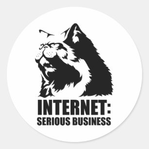 lolcat internet är den allvarliga affären runt klistermärke