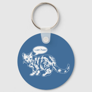 Lolcat - jag kan ha? nyckelring