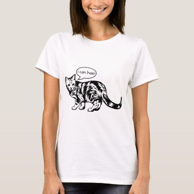 lolcat - jag kan har? t shirt (Framsida)