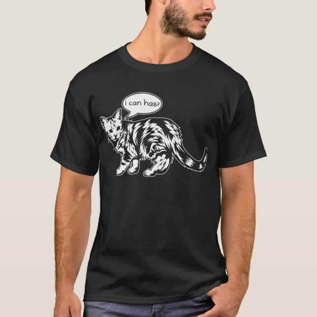 lolcat - jag kan har? t-shirt (Framsida)