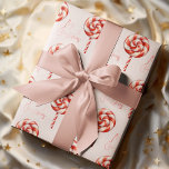 Lolipop-Jul Candy God jul Presentpapper<br><div class="desc">Lägg dina presenter i julens magi: Vår röda och vita papper är försedd med en härlig mönster av läppar,  pepparmynta och twinkling stjärnor. Det är perfektens sätt att lägga till en liten helgdag till presenter.</div>