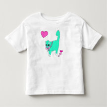 Lolita Dream Cat T-Shirt - Original Handritad Kons
