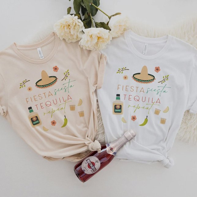 LOLITA Fiesta Siesta Tequila Repeat Bachelorette T T Shirt (Skapare uppladdad)