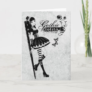 Lolita-hälsningskort Kort
