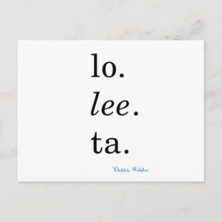 Lolita - Vladimir Nabokov Vykort