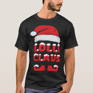 Lolli Claus julmatchning Pop Pops Grandpare T Shirt