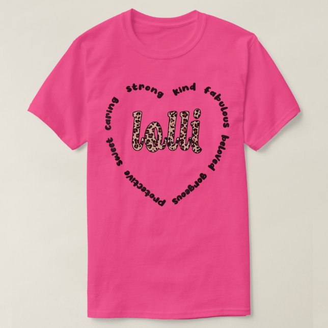 Lolli Grandmor Apprecition Lolli Grandma Heart T Shirt (Design framsida)