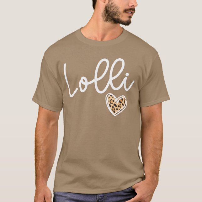 Lolli Heart Lolli Grandma Lolli Grandmother friend T Shirt (Framsida)