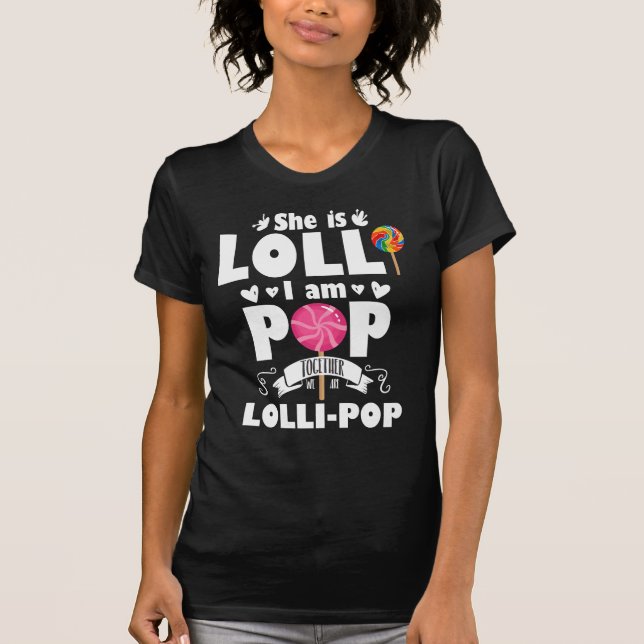 Lolli Pop Cute Grandchild Candy T Shirt (Framsida)