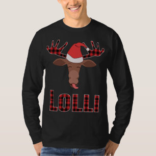 Lolli Pop Julmatchande familjegrupp Moose Re T Shirt