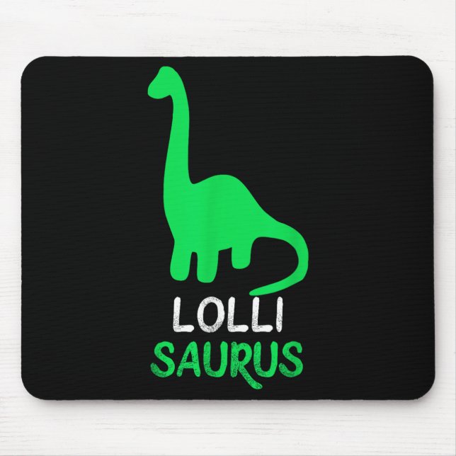 Lolli-saurus Funny Dino Dinosaur Lollisaurus Musmatta (Framsidan)