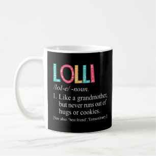 Lolli Springa ut ur hugs- och kookies Grandma Kaffemugg