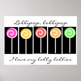 Lollipop Art-Poster Poster