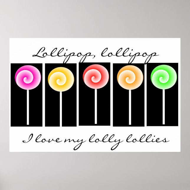 Lollipop Art-Poster Poster (Framsidan)