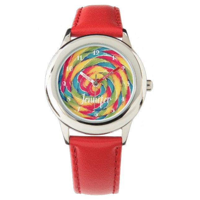 Lollipop Candy Kids Armbandsur (Framsida)