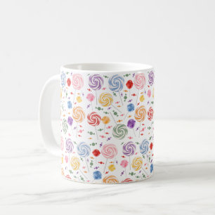 Lollipop Candy Mönster Colorful Kaffemugg