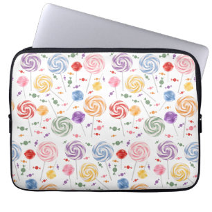 Lollipop Candy Mönster Colorful Laptop Fodral