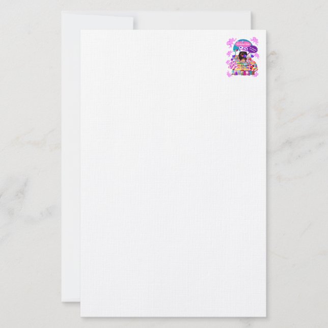 Lollipop & Candy Shop Stationery Brevpapper (Framsida)