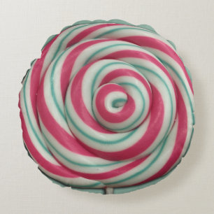 Lollipop Candy Swirl Rund Kudde